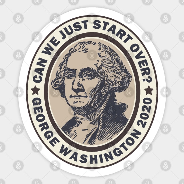 George Washington 2020 Sticker by Etopix